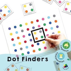 Dot Finders - Printable PDF - Download Only - Fun Matching Game for Kids | Cognitive Skills, Enhances Concentration, Reduces Screen Time