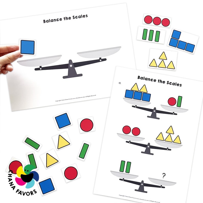 Balance the Scales Printable PDF Math Games to Help Players Think