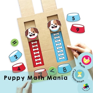 Puppy Math Mania - More, Equal, Less | Fun Learning Game for Kids | Boost Math Skills with Adorable Puppies! Perfect for Classroom Fun!