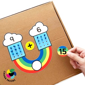 Rainbow Math Fun - Printable PDF - Download Only - Brighten up Addition ...