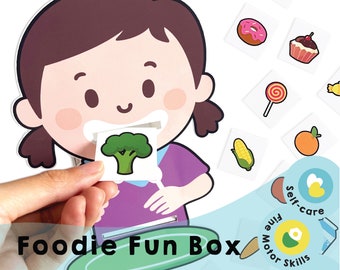 Foodie Fun Box Printable - Smile 'n Snack - Spark joy in healthy habits with fun learning! Encourage smart snacking for curious minds!