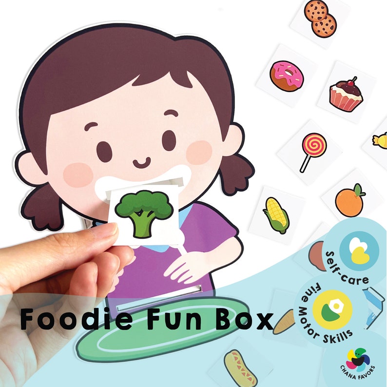 Foodie Fun Box Printable Smile 'n Snack Spark joy in healthy habits with fun learning Encourage smart snacking for curious minds image 1