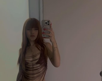Top halter en crochet