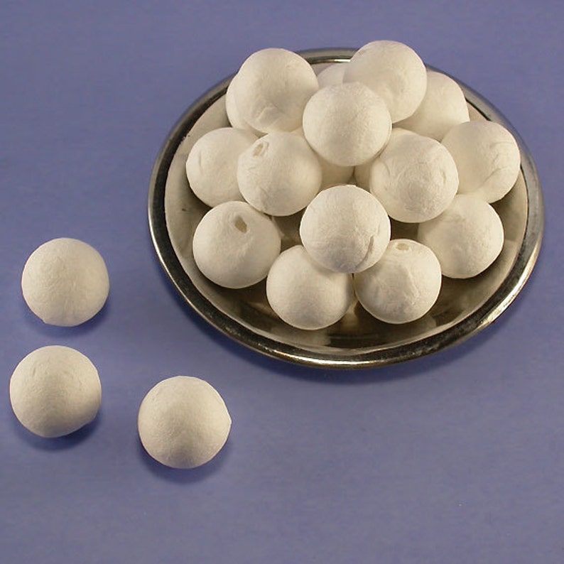 Cotton Paper Balls for Polymer Clay Hollow Beads Decoupage Etsy
