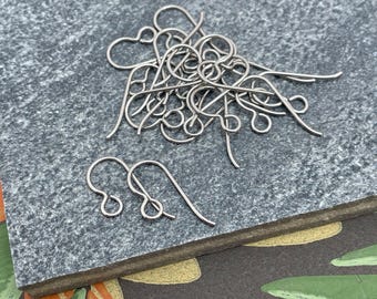 Titanium Earring Hooks, Hypoallergenic Earwires (10 Pairs)