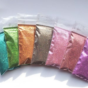 Microfine Metallic Glitter Kit – European Craft Glitter, 7 Colors - Etsy