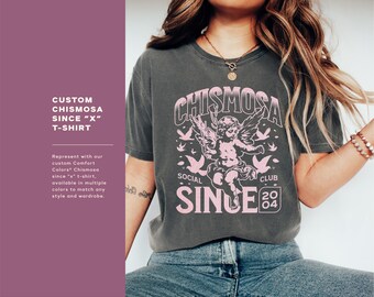 Chismosa Social Club Shirt Custom Latina T-Shirt Personalized Chisme Tee Mexicana Gift Funny Hispanic Tshirt for Women Trendy Latina Shirt