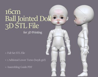 baby BJD DOLL fullset STL digital file for 3D printing