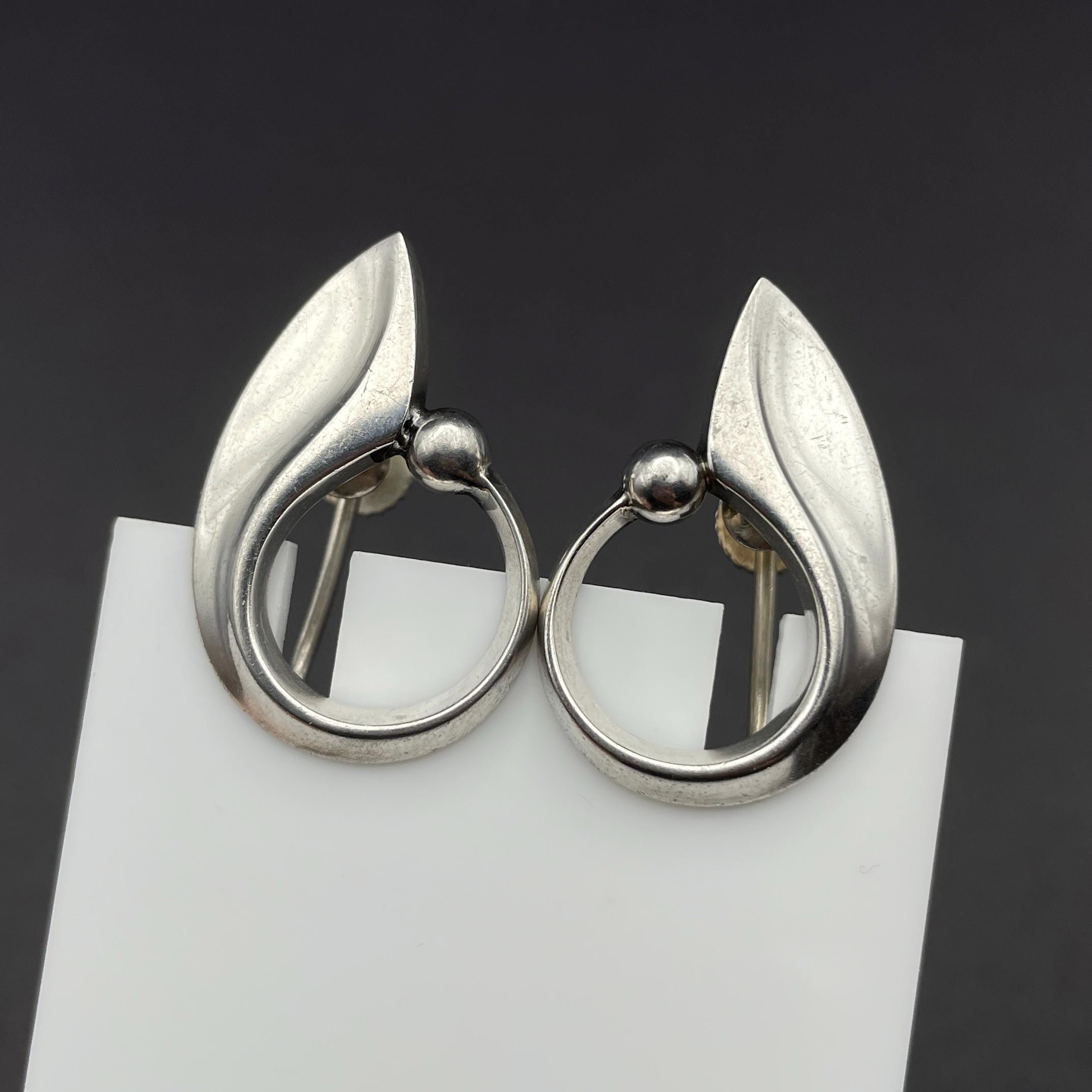 Danish Sterling Silver Earrings