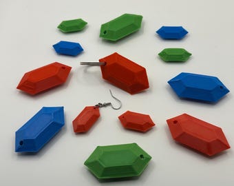 Zelda Rupee - oorbel/sleutelhanger/ketting