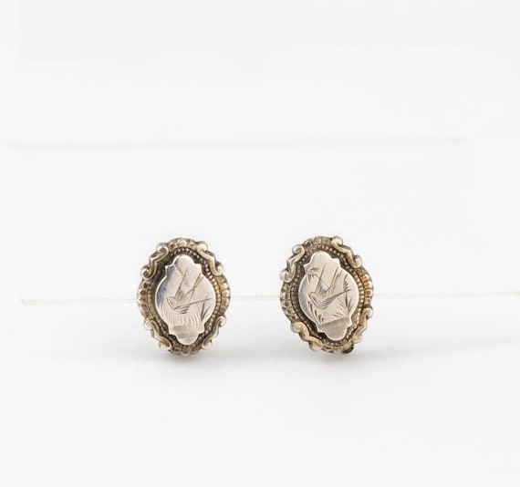Silver Bird Antique Victorian Earrings | Antique S