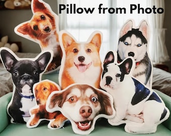 Personalisiertes Haustier Foto Kissen: Individuelles 3D Hunde Foto Kissen