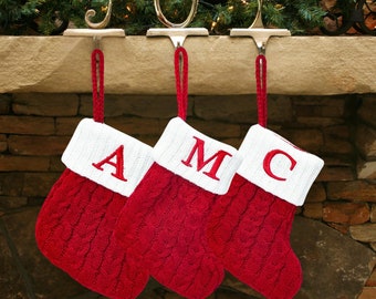 Medias navideñas personalizadas con iniciales (2025), medias bordadas, medias navideñas, decoración navideña, juego de medias familiares, regalos navideños