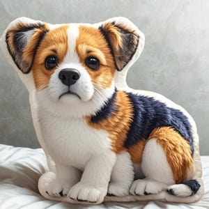 Custom 3D Pet Pillow from Photo | Personalized Dog/Cat Shaped Throw Pillow | Double Printed Pet Pillow | Pet Memorial Gift | Halloween Gift.
