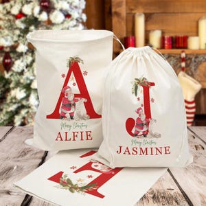 Personalized Christmas Gift bag, Christmas Gift Bag, Christmas Tote Bag, Christmas Goodie Bag, Santa sack, Christmas Gifts,Personalized gift