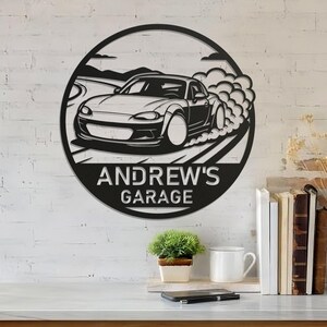 Mazda Miata Metallschild: Custom MX-5 Wandkunst - Personalisiertes Geschenk