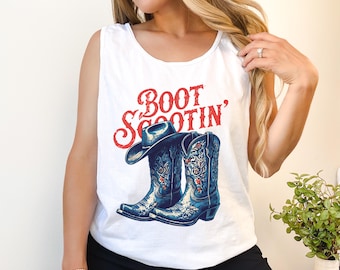 Regata Country Music | Regata Comfort Colors para Cantar Música Country | Regata Estilo Cowgirl | Roupa de Rodeio | Regata para Show em Nashville | Regata Country de Verão