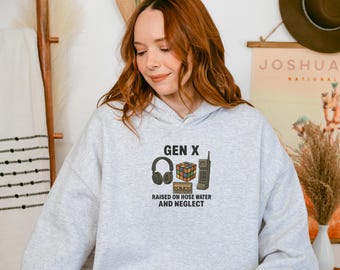 Gen X Nostalgia Hoodie: Funny 80s/90s Retro Sweatshirt