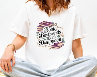 Bokälskare-tröja | Bokpojkvän-tröja | Rolig romantisk läsarpresent | Bibliofil-tröja | Booktok-läsar-tröja | Comfort Colors 1717