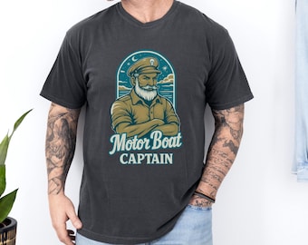 Motor Boat Captain Shirt | Funny Boating Tee | Boat Captain Shirt | Lake Life Shirt | Comfort Colors 1717 | Boating Gift