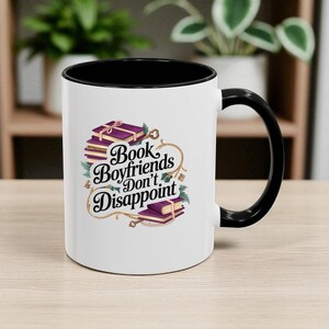 Book Boyfriends Mug: Funny Romance Reader Coffee Cup - Bibliophile Gift