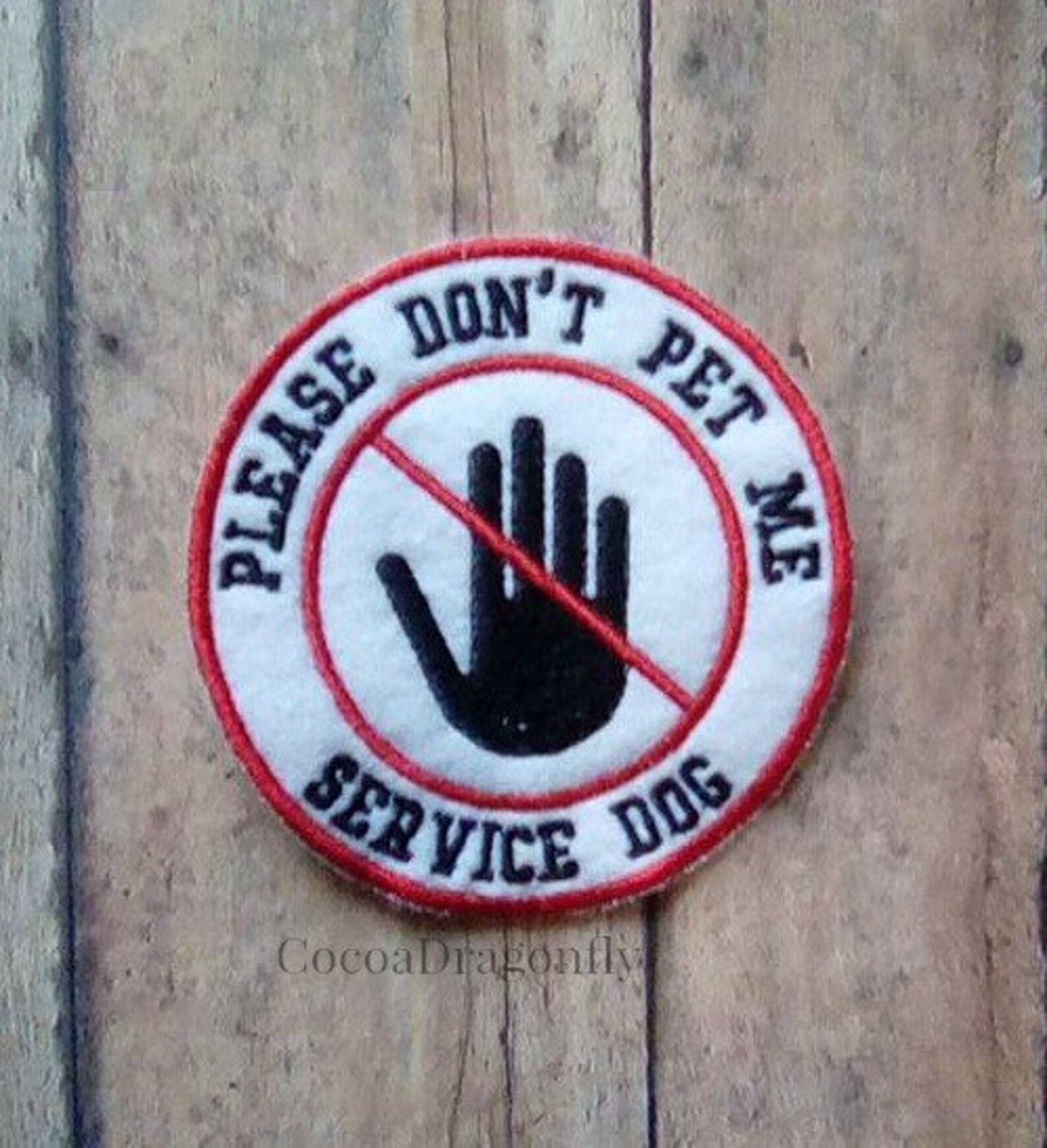 Please Don't Pet Me Service Dog Patch Felt Sew or Iron Etsy