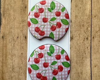 Car Coaster - Cherries - Set of 2