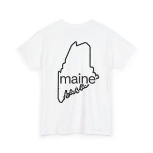 Maine State Outline Unisex Tee, Maine Outline Tee Shirt, Maine State Map T-Shirt, Maine Gift, Maine Souvenir Shirt, Maine Pride Apparel