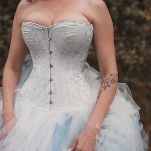 Brocade Victorian Bridal Corset, Victorian Clothing, c. 1880 Alice Clothing, Victorian Costume, Cosplay Costume,Steampunk Corset,Steel Boned