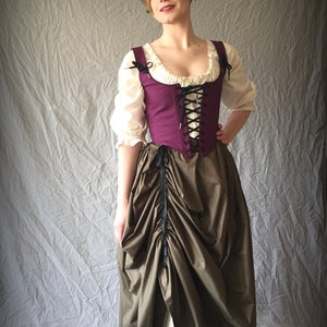 Renaissance Festival Ensemble, 3 Piece Corset Bodice, Long Skirt ...