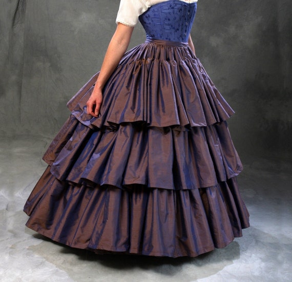 Civil War Skirt & Hoop Set, Any Color Cotton or Silk Ruffled Petticoat, All  Sizes, Small-plus Reenactment Costume C.1860 Debutante Ball -  Norway