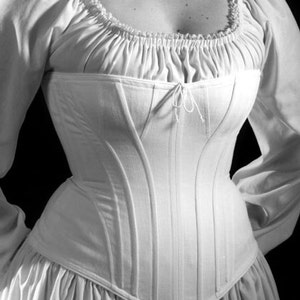 Victorian Corset c.1890 Theodora in Coutil or Brocade, All Sizes, Authentic Historical Costume hourglass hip gussets back lacing curvy plus