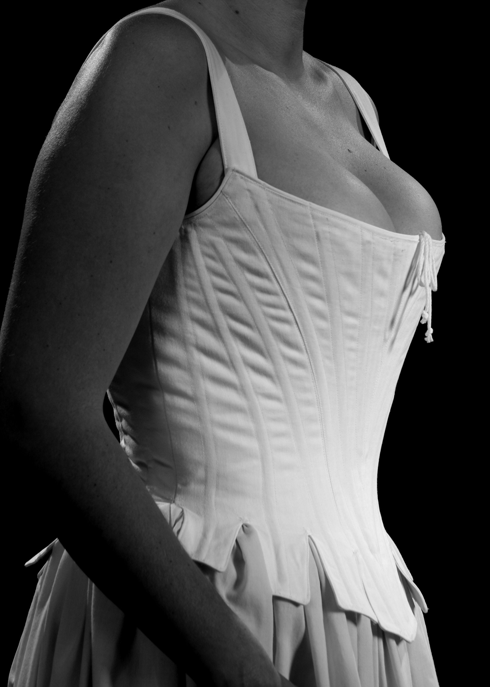 18th Century Stays With Tabs and Straps, C.1725 Louisa Corset in