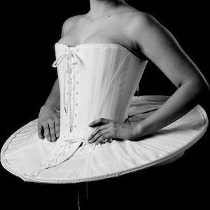 Drum Wheel French Farthingale Tudor Elizabethan Shakespearean skirt support, 16th century, historic undergarment, historical costume