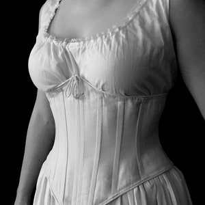 Sleeveless Chemise Shirt, Delicate Cotton Batiste, historic underwear costume cosplay undergarment, lace detail in black or white corset