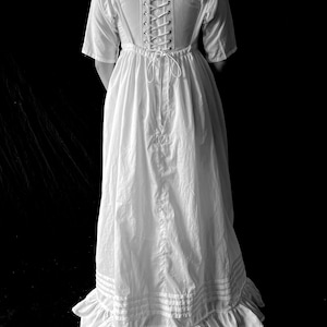 Regency historical silhouette ensemble, Corset, Chemise, Petticoat, 3 piece set, all sizes plus size to small historic underwear image 10