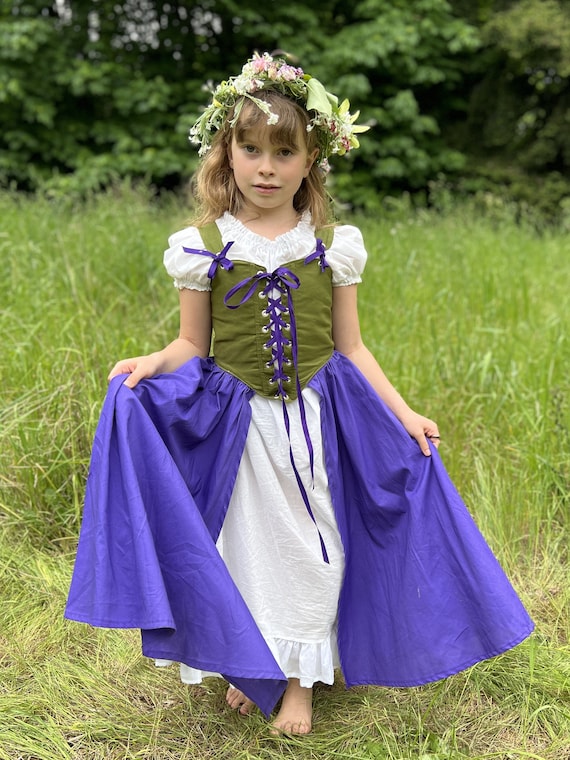 Basic Kids Ren Faire Ensemble Costume Set, Adjustable, Sizes 5-13, Your Choice of Colors Kona Cotton, Renaissance Faire Festival Ruffled - Etsy Basic Kids Ren Faire Ensemble Costume Set, Adjustable, Sizes 5-13, Your Choice of Colors Kona Cotton, Renaissance Faire Festival Ruffled - Etsy