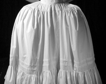 Enagua de María Antonieta del siglo XVIII, blanca, blanquecina, personalizada, todos los tamaños, desde pequeños hasta grandes. Prenda interior histórica para disfraz de pannier, cosplay.