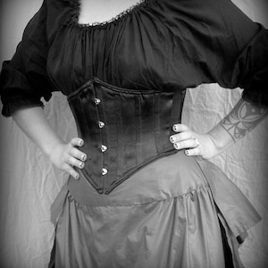 3/4 Sleeve Chemise Shirt Rustic Peasant Wench Renaissance Faire Costume Cotton Batiste Chemise, Three Quarter Length cosplay Plus size image 9