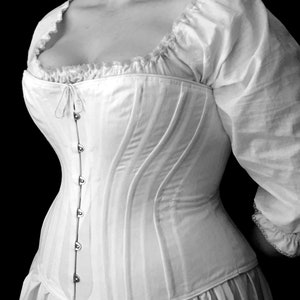 Victorian, Gilded Age historic underwear ensemble c. 1880, corset, full set bustle, bustle petticoat, chemise, all sizes image 9
