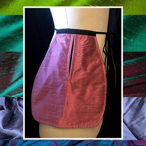 Silk 18th Century Tie-on Pockets- any color- single or pair,  all sizes, Marie Antoinette Historic Underwear historical cosplay