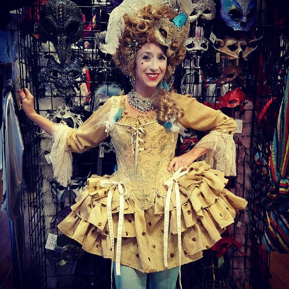carnival festival dress Rustle Ruffle Pannier Carnival Mardi Gras Costume Cosplay Festival Masquerade Fairytale, 18th century Costume all sizes plus size adjustable
