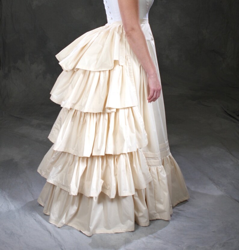 Victorian Bustle Petticoat Late 19th Century C 1880 Historic Gilded 