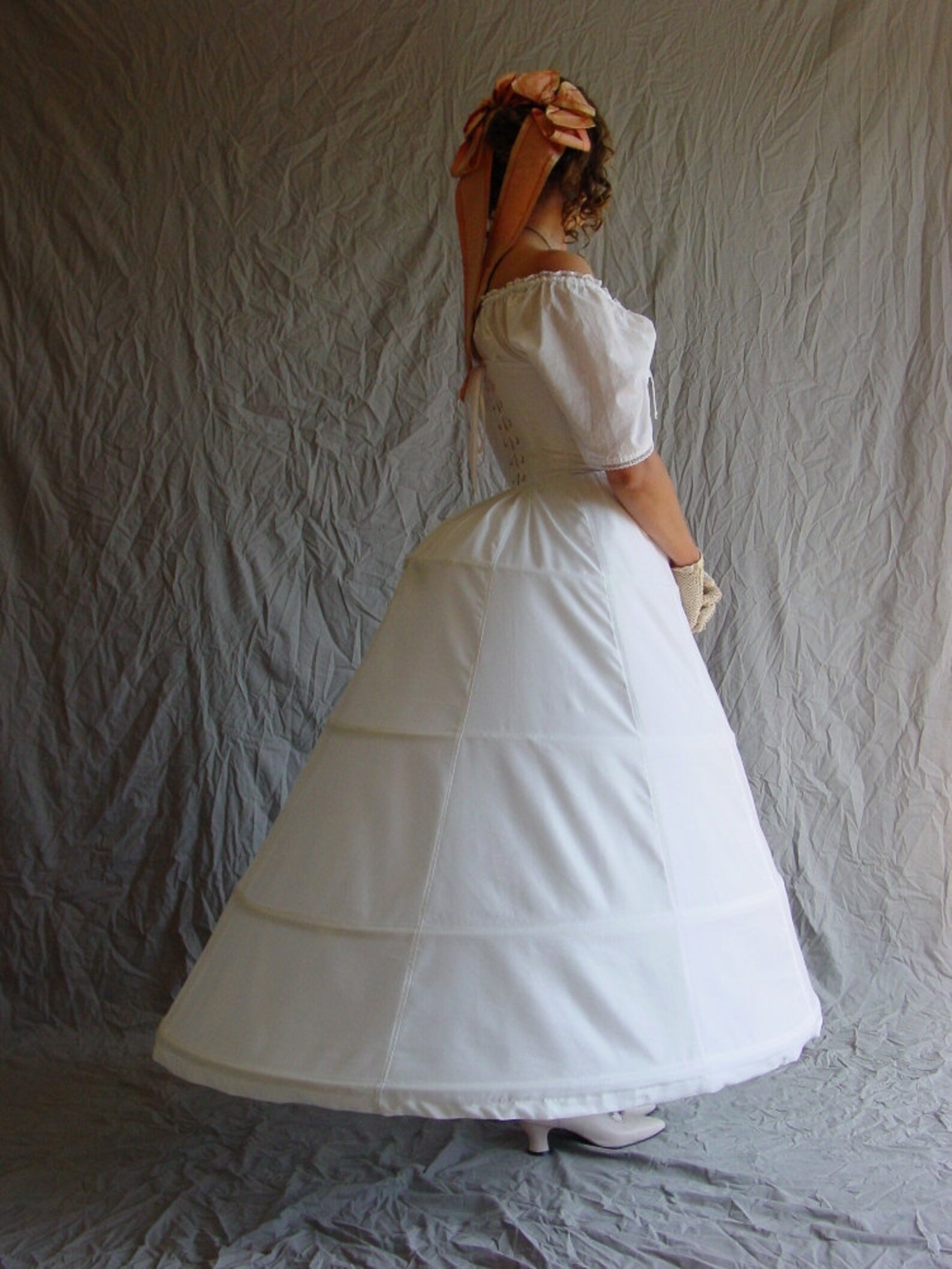 Hoop Skirt Mid 19th Century Elliptical Antebellum Civil War Etsy