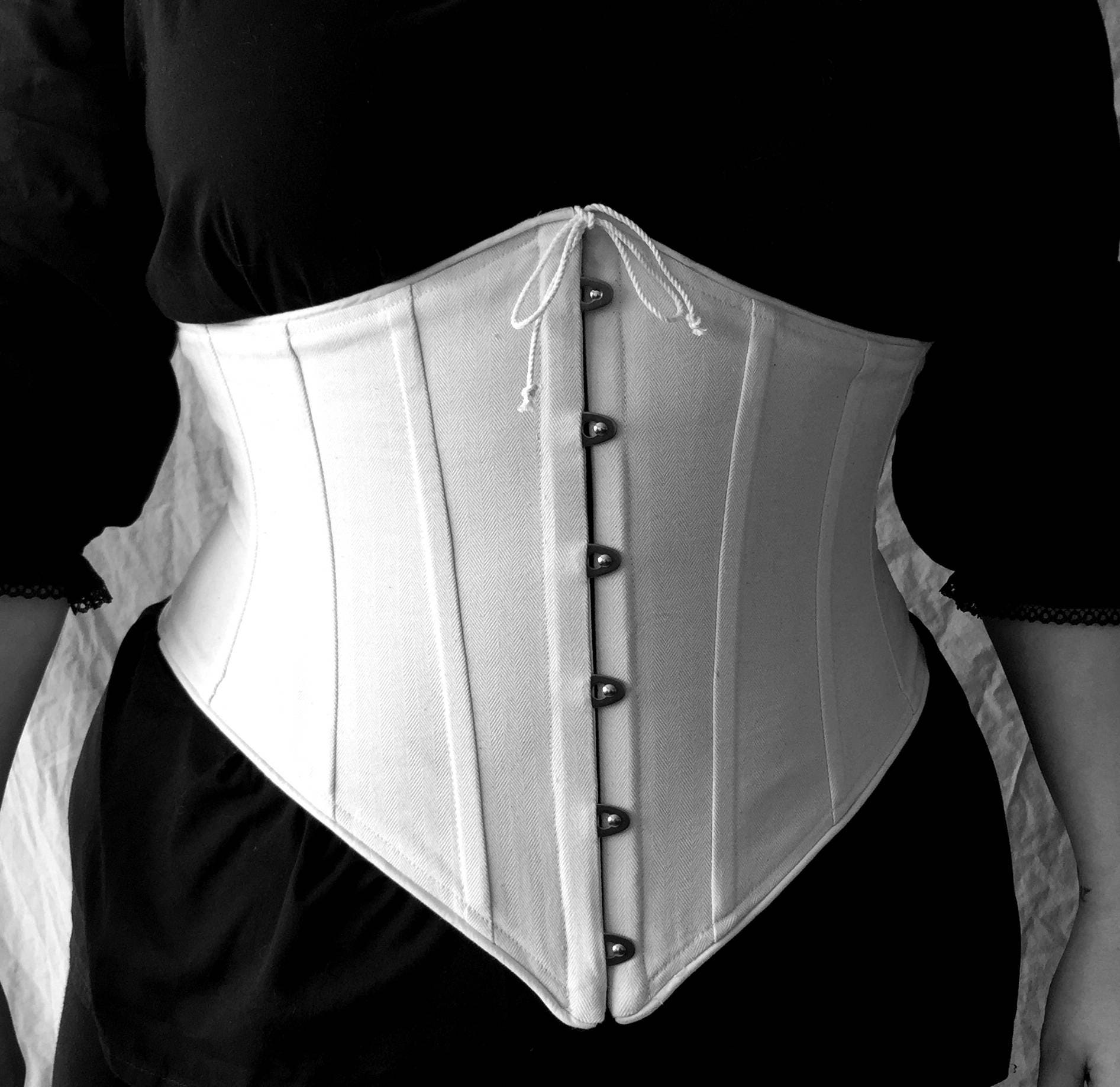 Plus Size Underbust Waist Cinch Corset Victorian c. 1900 Etsy