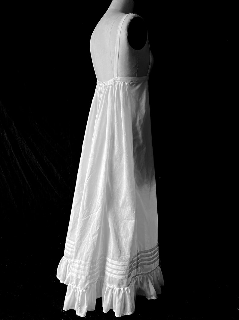 Regency historical silhouette ensemble, Corset, Chemise, Petticoat, 3 piece set, all sizes plus size to small historic underwear image 6