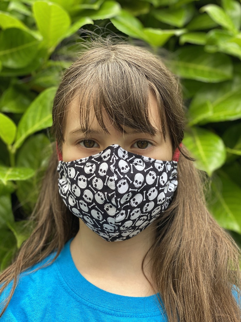 Halloween Skulls & Bones mask unisex girls boys kid adult 2 image 4