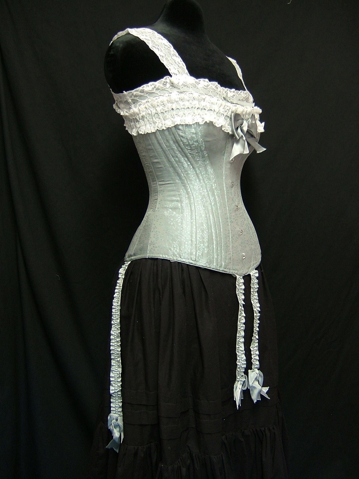 Design Your Own Bespoke Victorian Era Corset, 19th Century Reenactment  Corset With Trim, Garters and Your Choice of Fabrics Custom Materials -   Canada