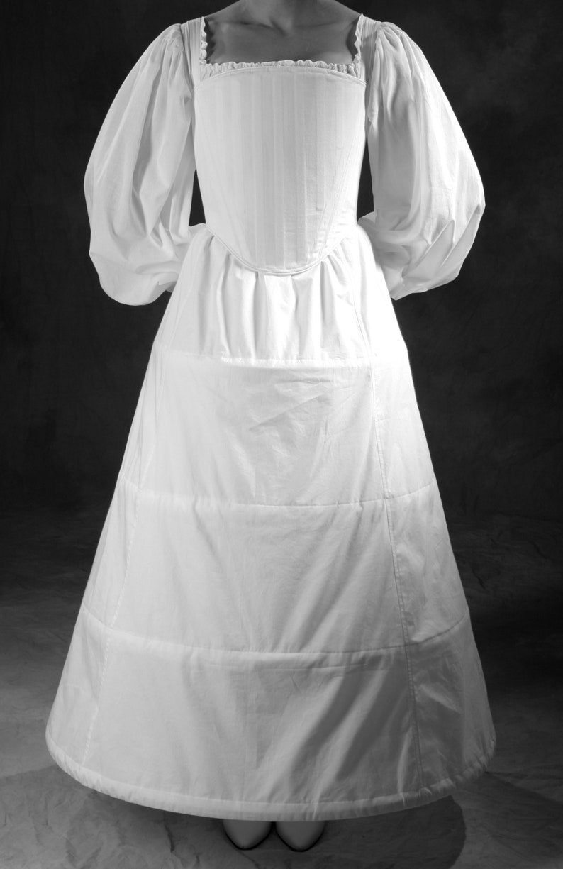 Tudor Elizabethan Historic Underwear Ensemble Full Silhouette Etsy