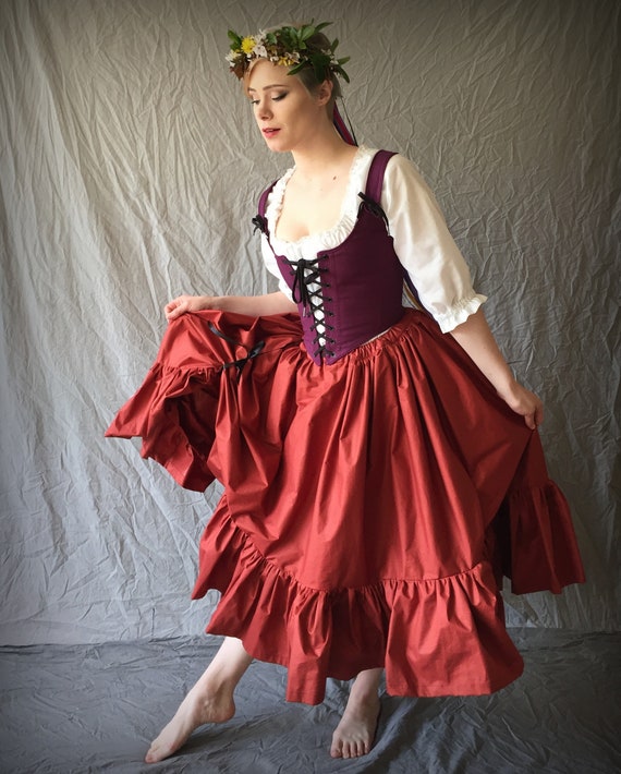 4 Color Brocade Renaissance Festival Wench Corset Bodice Straps Harlequin  Laces Front & Back Ren Faire Costume, Any Colors You Pick Custom 